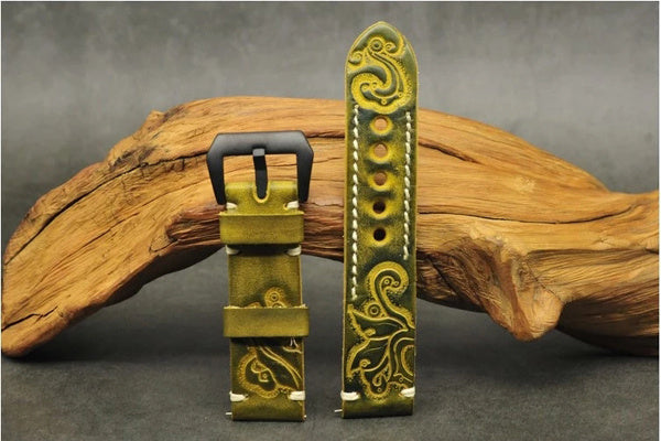 Fashionable And Personalized Retro Embossed Strap