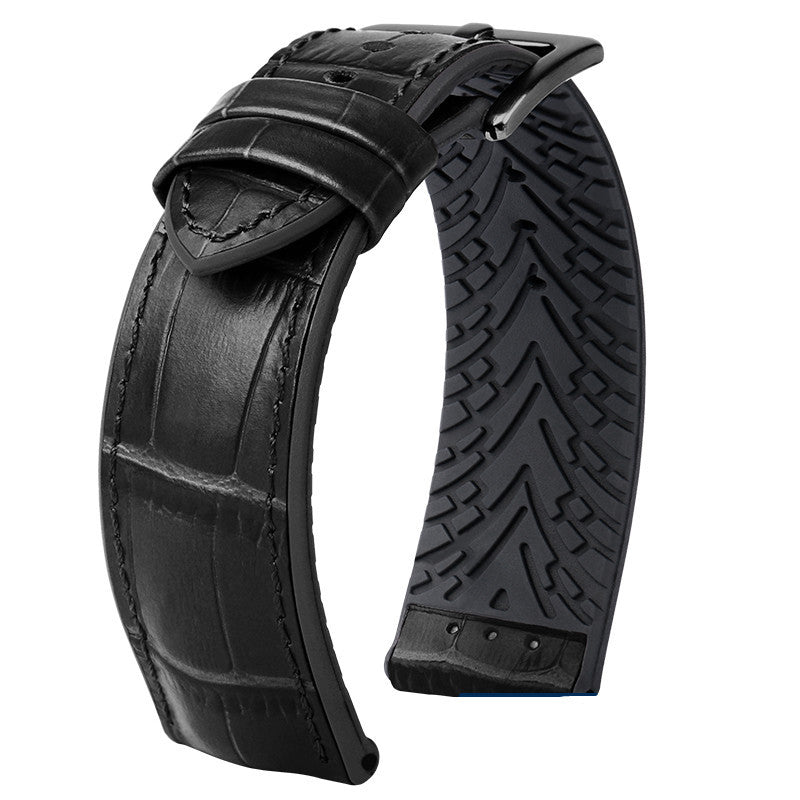 Rolex Water Ghost IWC Maurice Leather Watch Band Waterproof Rubber Silicone Watch Band Male