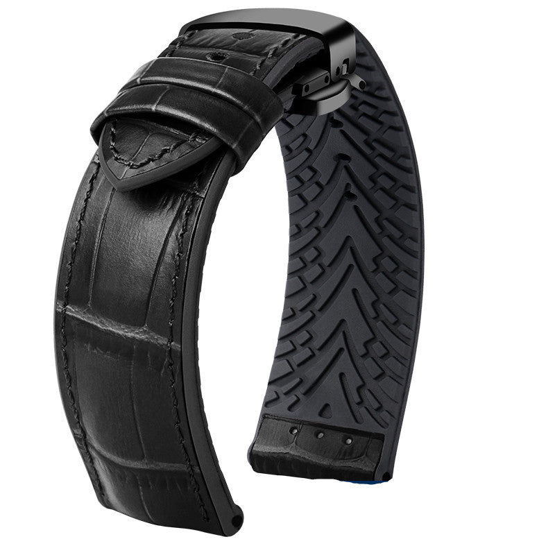 Rolex Water Ghost IWC Maurice Leather Watch Band Waterproof Rubber Silicone Watch Band Male