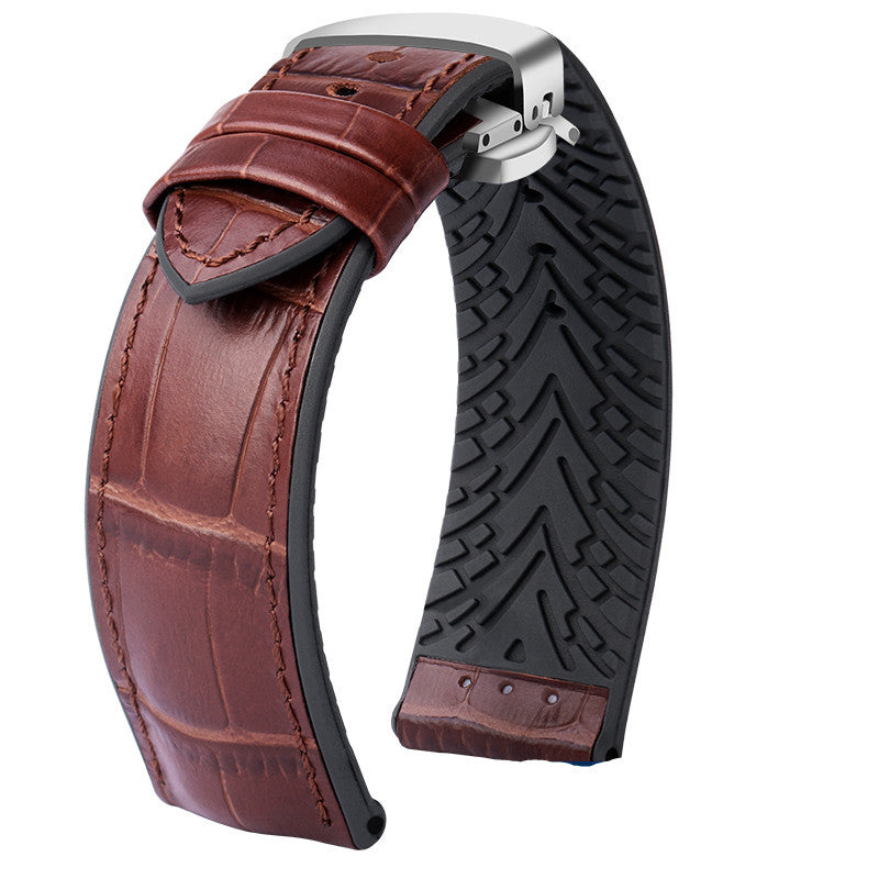 Rolex Water Ghost IWC Maurice Leather Watch Band Waterproof Rubber Silicone Watch Band Male
