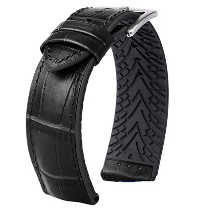 Rolex Water Ghost IWC Maurice Leather Watch Band Waterproof Rubber Silicone Watch Band Male
